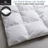 Logan and Mason 75% Duck Down 25% Feather Premium Quality Quilt King V442-LED-QUILT-75DOWN25FEATHER-WHITE-KI