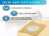 12 Pack DXVA19-4102 Dust Bags or DEWALT 12-16 Gallon Wet Dry Vacuum, Compatible with DXV12P DXV14P V1259-DP01-F-612