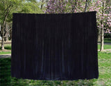 Long Large Velvet Curtains Black 620x270cm with 4m blockout30 Hook New V702-CNA3-1L