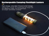 Rechargeable 3-in-1 Camping Light with Mosquito Repellent & Dual Heating Bright Flashlight, Warm V1107-CS-QWLYD