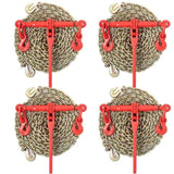 Chain Load Binder, 8 mm Tie Down Kit with 3 Ton Working Load Capacity and Two Grab Hooks, Includes V952-JLSJSJYCLTJTBZX6EV0