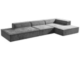 Sarantino Vani 3 Seater Modular Sofa Set - Dark Grey SOFA-MLM-315-DGY