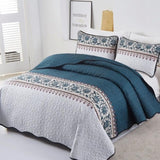 Distinguished Quilted Bedspread and Pillowcases Set: Enhance Your Bedroom Appeal - Queen size V745-MAC090174Q13U