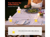 12 Pcs Decorative Candle Lantern, LED Electric Flameless Candle, Plastic LED Holder with Glass, Wall V952-LEDCDBS10INCDW7VW001V9