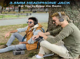 Multi-Colour Solar & Hand Crank Portable Radio 4000mAh Rechargeable Battery Operated Emergency Radio V1258-DP02-BOL-409