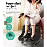 Livemor Foot Massager Massagers Shiatsu Electric Roller Ankle Calf Leg Kneading Black FOOT-MASSAGE-LF03-BK