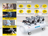 Oil Free Air Compressor Air Compressor Tank 100L 3HP Ultra Silent Inflator V952-KYJ750-3-100LLDW1V3