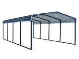 SHADE SHIELD Single Carport Shed 3.3 x 6 x 2.9m, Galvanised Steel Frame, Powder Coated Gable Roof, V219-CPRSINPCSG6A