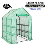 Garden Greenhouse Shed PE Cover Only 143cm Apex V274-GN-GHCV141420-GN