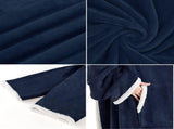 Blue 180 x 120CM Extra Large Wearable Wrap Blanket with Sleeves and Large Pocket, Cozy Thickened V888-ELOSUNG52507