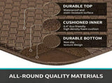 Brown Non-Slip Kitchen Mats , Easy Clean Stain Resistant Kitchen Rugs for Sink, Laundry, V1188-MS-525-006