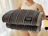 A-Class Rabbit Fur Blanket Soft Blanket Home Decor Blanket Comfortable Blanket - Beige - Size S V1347-114-74591-BEG-S150-200CM