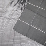 300TC Heidi Grey Reversible Cotton Quilt Cover Set Queen V442-ATX-QUILTCS-300TCHEIDI-GREY-QS