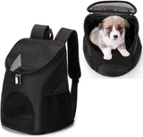 Pet Carrier Backpack for Dogs and Cats Travel Bag up to 8kg 36 31 45 cm Black V1258-DP02-BOL-698