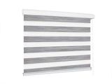 Marlow Blackout Zebra Roller Blind Curtains 180x210 Grey CD1015-180X210-GY