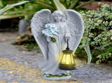 Solar Resin Standing Angel Garden Light - Outdoor Waterproof Angel Statue with Warm Solar Lantern, V888-ELOSUNG55518