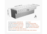Truck Bed Tool Box, Heavy Duty Aluminum Tool Box with Tread Patterns, Storage Toolbox Chest V952-CZGJX33INCHY6ZBO7001V0