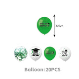 Graduation Decorations Set,Congrats Grad Banner Class of Backdrop, Balloons & Streamers Kit for V1369-AZ3-W-13514