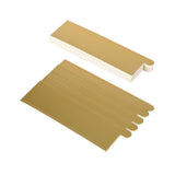 Worgeous 100Pcs Gold Rectangular Paper Cake Serving Trays with Mousse Bottom Plate Cardboard V1189-LWWAL-20260327-03518