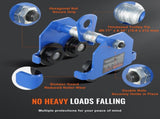 Manual Trolley, 0.5 Ton Load Capacity Push Beam Trolley with Dual Wheels, Adjustable for I-Beam V952-FZSTXC05T2555HYFGV0