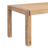 Dining Table 180cm Medium Size with Solid Acacia Wooden Base in Oak Colour V43-DT-NOW-OK-M