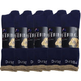 6 Pairs MERINO WOOL SOCKS Mens Heavy Duty Premium Thick Work Socks Cushion BULK - Navy Blue - 6-11 V563-6AUSOCKS-NVY-6-11
