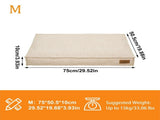 Washable Waterproof Dog Bed Sofa with Removable Cover - Orthopedic Linen Pet Pillow Bed for Small V767-P-XD2236-M-BGE