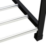 Plastic Aluminum Metal Standing Shoe Rack DIY Shoes Storage Shelf Home Organizer 4 Tiers V1294-YM0722-JY01906-02