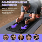8-in-1 Multifunctional Black Fitness Board for Pilates, Abdominal Strength, and Core Training V178-59237