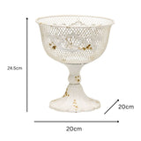 French Provincial Footed Bowl w Fleur-Di-Lis 24cm V637-37084BWL