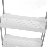 Slim Rolling Storage Cart 4 Tier Bathroom Organizer Mobile Shelving Unit Utility Cart Tower Rack for V1294-YM0901-3117240164211