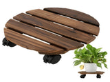 Plant Display Stand Indoor Living Room Shelf Free Standing Shelf with Row Wheel for Garden V1294-YM0901-210513XA03-2