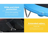 Everfit 8FT Trampoline for Kids w/ Ladder Enclosure Safety Net Pad Gift Round TRAMPO-B-8FT-MC