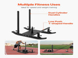 Weight Sled, Steel Power Sled, Fitness Strength Training Sleds for Athletic Exercise Speed V952-SZXQHSSYZTZD6BWW8002V0