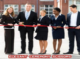 Amylove 3 Pcs Ribbon Cutting Scissors Metal Heavy Duty Stainless Steel Fabric Tailor for Ceremony V1258-DP02-C-771