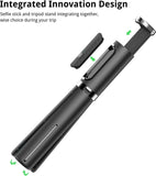 Selfie Tripod with Rechargeable Bluetooth Remote Bundle, 3-in-1 Extendable Aluminum Selfie V1259-SELFTRIPOD-3IN1-BT