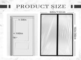 Amylove Zipper 60 x 102 Inch Dust Barrier Door Kit Construction Door Barrier 5 x 8.5 ft Reusable V1258-DP02-C-779