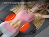 3-in-1 Lumbar Cushion, USB Heated Back Support Pillow with Vibration Massage and Adjustable Air V1189-LC-RY-00300