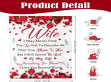 Romantic Rose Print Fleece Blanket for Wife, Soft Cozy Throw for Valentines Day Anniversary V1107-CS-QZMTD