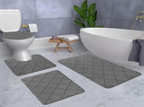 Clearance Tyidzon Bathroom Rugs 4 Piece Ultra Soft & Non-Slip Memory Foam Bath Mats for Bathroom, V1189-LWWAL-20260325-01695