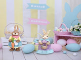 Artificial Simulated Straw Bunny Cute Easter Straw Rabbit Figurines Easter Bunny Props Home V1294-YM0715-211111YA03-1