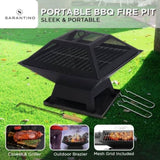 Wallaroo Outdoor Fire Pit for BBQ, Grilling, Cooking, Camping Portable FPT-HP04