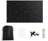 Blackout Curtain DIY Portable No-Drill UV Protection with Star and Moon Print, 145400cm V1188-MS-325-1288