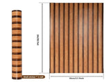 Peel and Stick Wallpaper 45cmx5m/45cmx10m Modern Wood Slat Self Adhesive Contact Paper for Wall V1366-AZ2-W-14941