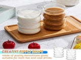 4 Pcs Creative Glass Cups Vintage Drinking Glasses Ribbed Glassware Aesthetic Cups Entertainment V1369-AZ3-W-07151