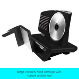 200W Pronti Deli and Food Electric Meat Slicer Blades Processor Black FS-190-2A-BK