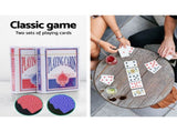 500pcs Poker Chips Set Casino Texas Hold'em Gambling Party Game Dice Cards Case PCS-RCO-500