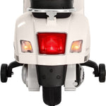 Kids Electric Ride On Car Motorcycle Motorbike Vespa Licensed GTS White RCAR-MBIKE-VESPA-WH