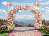 Fin 2.5M Oversized Metal Wedding Arch Stand Proposal Birthday Party Banquet Decor V767-HQ-ZJ1421