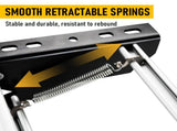 Heavy Duty Pull-Out Caravan Step Folding Aluminium RV Entry Step, Non-Slip Portable Camping Step, V1181-AT002-SL